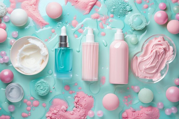 pastel-cosmetics-flat-lay-with-skin-care-products_98396-99991