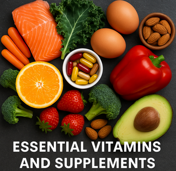 essential vitamins and supplements from healthy foods