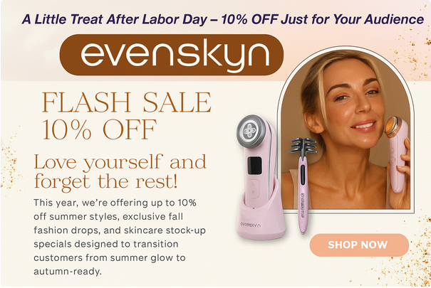 Autumn skincare tips with EvenSkyn device