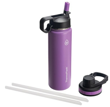 Affordable ThermoFlask 24oz insulated stainless steel water bottle, durable and lightweight