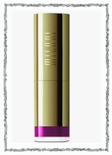Milani lipstick in warm rose shade, gold tube.