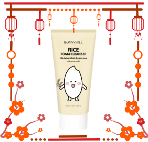 Bonnyhill skincare review featuring Bonnyhill Rice Foam Cleanser with niacinamide for gentle cleansing and brightening.